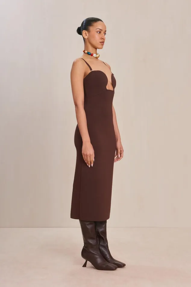 Women Cult Gaia Dresses JENNY KNIT DRESS 8211 JAVA Women Cult Gaia Dresses JENNY KNIT DRESS 8211 JAVA
