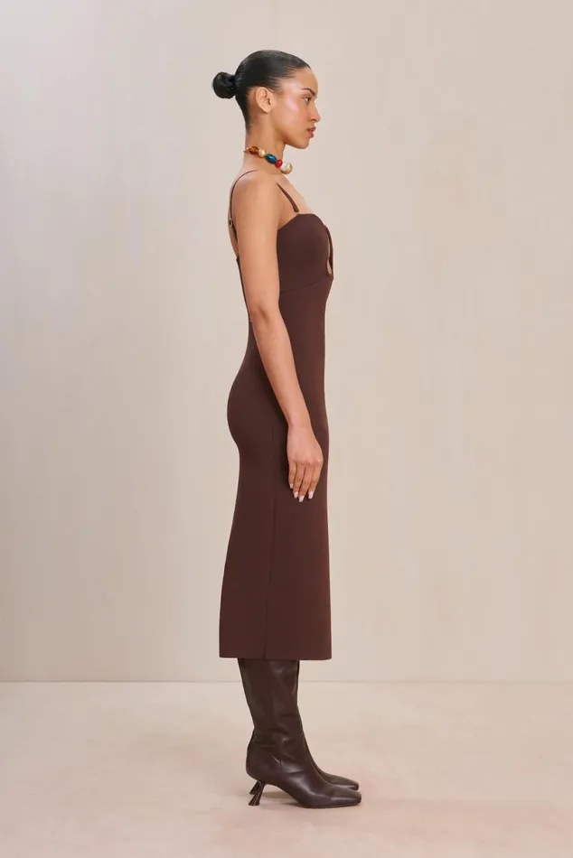 Women Cult Gaia Dresses JENNY KNIT DRESS 8211 JAVA Women Cult Gaia Dresses JENNY KNIT DRESS 8211 JAVA
