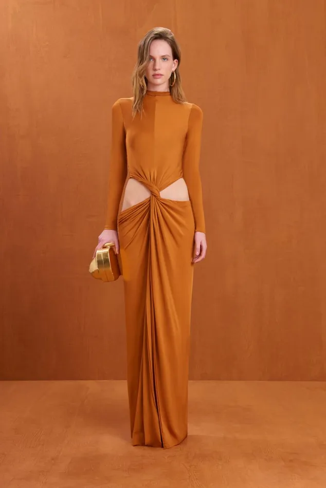 Women Cult Gaia Dresses KERI GOWN 8211 BOURBON Women Cult Gaia Dresses KERI GOWN 8211 BOURBON