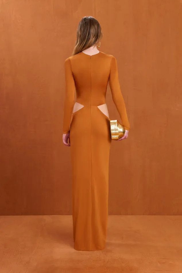 Women Cult Gaia Dresses KERI GOWN 8211 BOURBON Women Cult Gaia Dresses KERI GOWN 8211 BOURBON