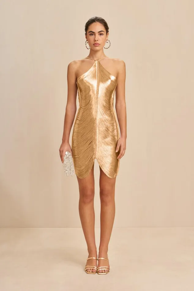 Women Cult Gaia Dresses MARA DRESS 8211 GOLD Women Cult Gaia Dresses MARA DRESS 8211 GOLD