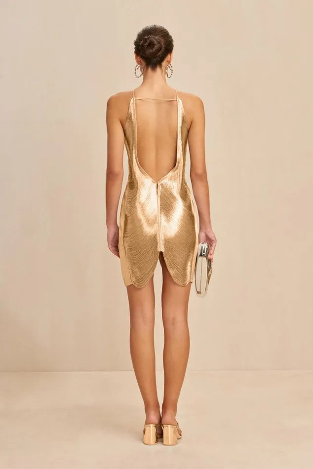 Women Cult Gaia Dresses MARA DRESS 8211 GOLD Women Cult Gaia Dresses MARA DRESS 8211 GOLD