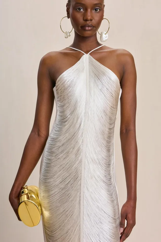 Women Cult Gaia Dresses RENATA GOWN 8211 OFF WHITE