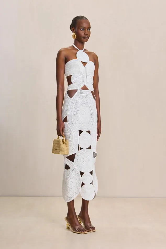 Women Cult Gaia Dresses SHENAZ CROCHET DRESS 8211 OFF WHITE Women Cult Gaia Dresses SHENAZ CROCHET DRESS 8211 OFF WHITE