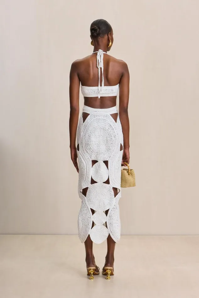 Women Cult Gaia Dresses SHENAZ CROCHET DRESS 8211 OFF WHITE Women Cult Gaia Dresses SHENAZ CROCHET DRESS 8211 OFF WHITE