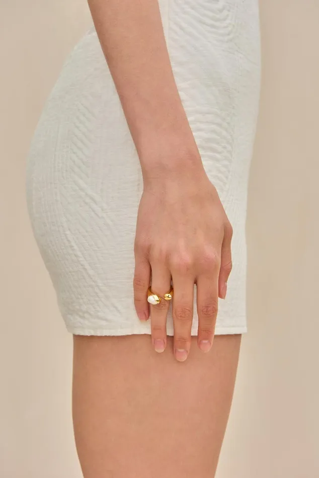 Women Cult Gaia Jewelry ASTRID RING 8211 PEARL Women Cult Gaia Jewelry ASTRID RING 8211 PEARL