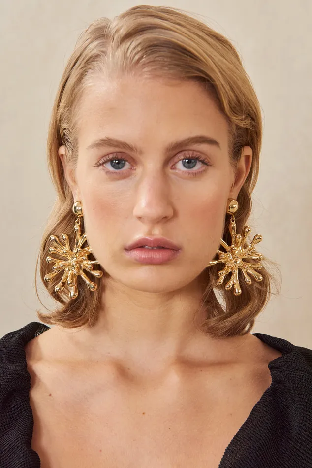 Women Cult Gaia Jewelry ODEYA EARRING 8211 SHINY BRASS Women Cult Gaia Jewelry ODEYA EARRING 8211 SHINY BRASS