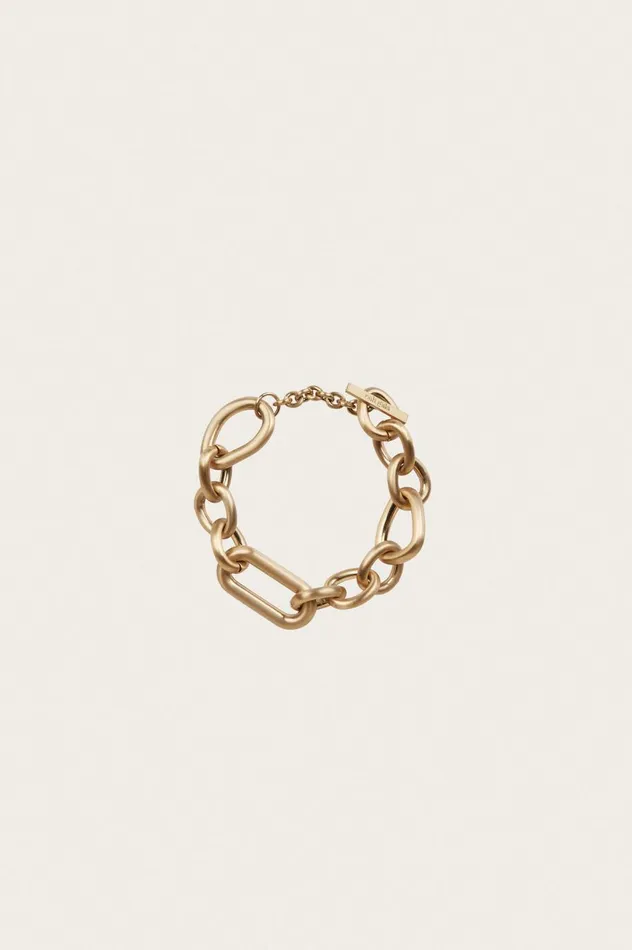 Women Cult Gaia Jewelry REYES ANKLET 8211 BRUSHED BRASS