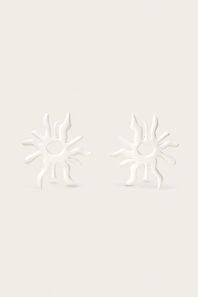 Women Cult Gaia Jewelry SOLEIL EARRING 8211 WHITE
