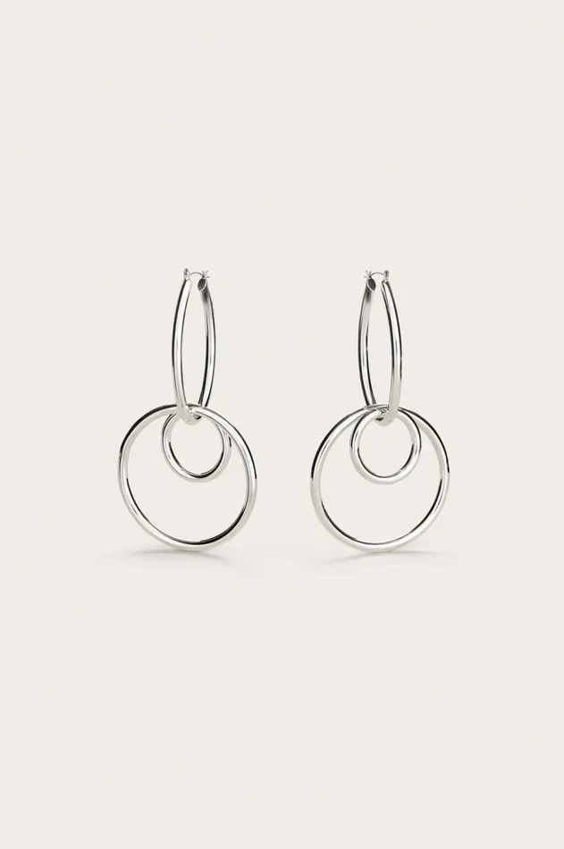 Women Cult Gaia Jewelry TRIA SMALL EARRING 8211 SHINY SILVER