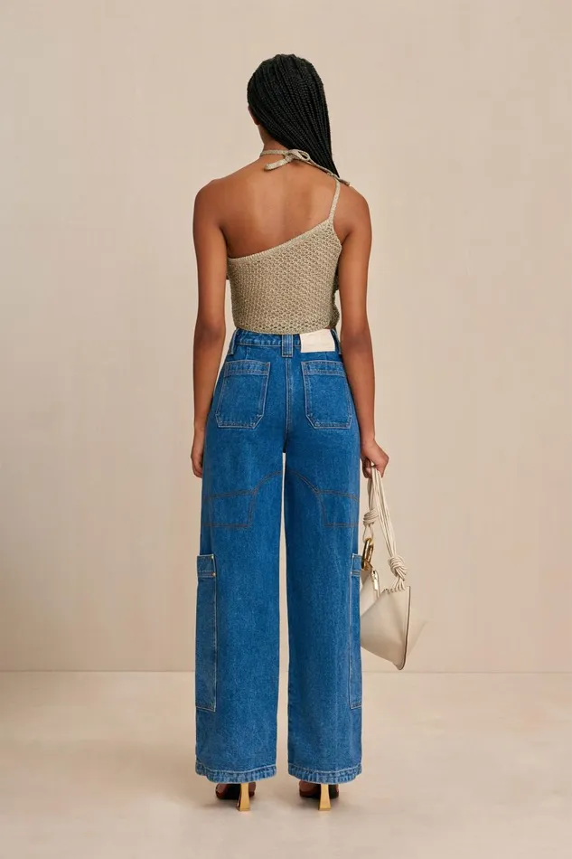 Women Cult Gaia Knits NAZANIN CROCHET TOP 8211 TEA SHIMMER