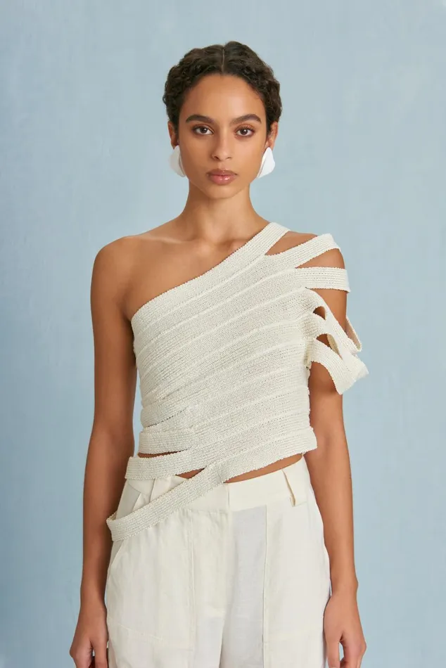 Women Cult Gaia Knits SASHI KNIT TOP 8211 OFF WHITE Women Cult Gaia Knits SASHI KNIT TOP 8211 OFF WHITE