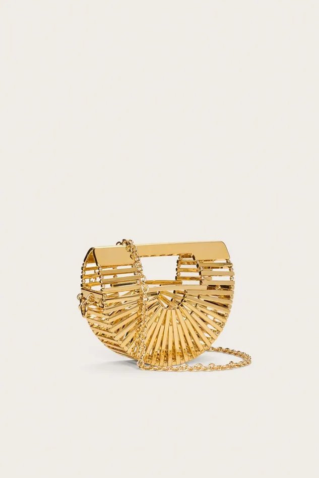 Women Cult Gaia Mini Bags GAIAS ARK NANO CROSSBODY 8211 SHINY BRASS