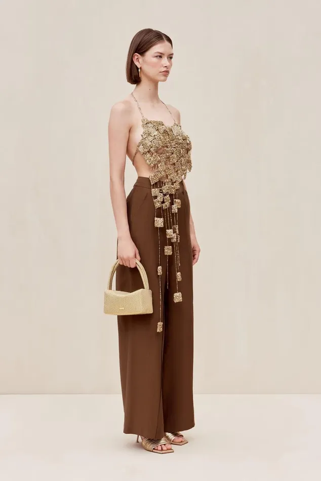 Women Cult Gaia Tops MARGAUX TOP 8211 CHAMPAGNE Women Cult Gaia Tops MARGAUX TOP 8211 CHAMPAGNE
