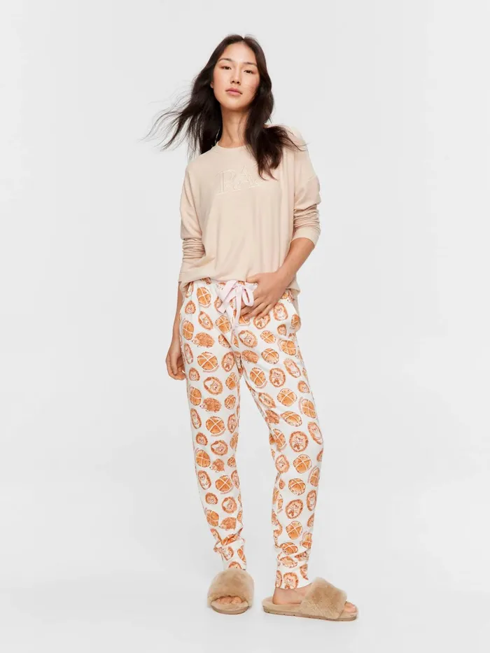 Women Cute Buns Waffle Easy Pj Pant Multi Peter Alexander Pants
