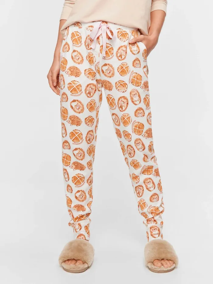 Women Cute Buns Waffle Easy Pj Pant Multi Peter Alexander Pants