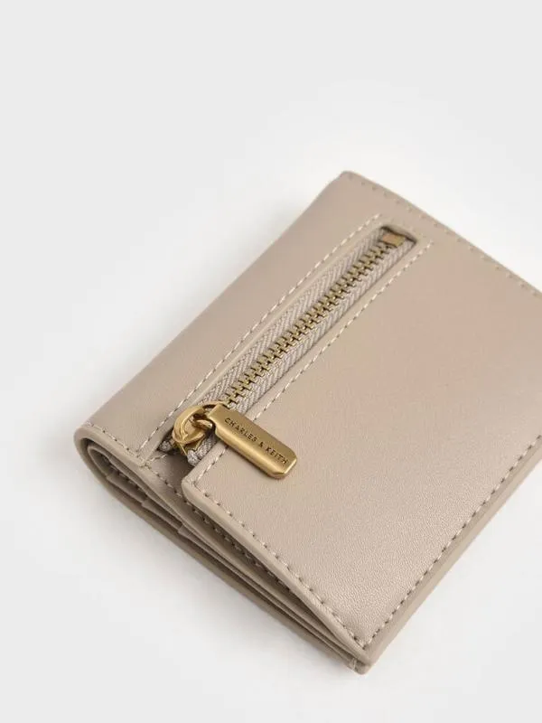 Women Daisy BiFold Small Wallet 8211 Sand CHARLES and KEITH Small Wallets Women Daisy BiFold Small Wallet 8211 Sand CHARLES and KEITH Small Wallets