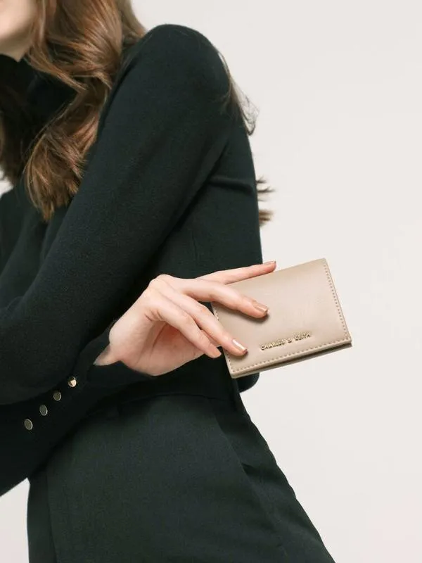 Women Daisy BiFold Small Wallet 8211 Sand CHARLES and KEITH Small Wallets Women Daisy BiFold Small Wallet 8211 Sand CHARLES and KEITH Small Wallets