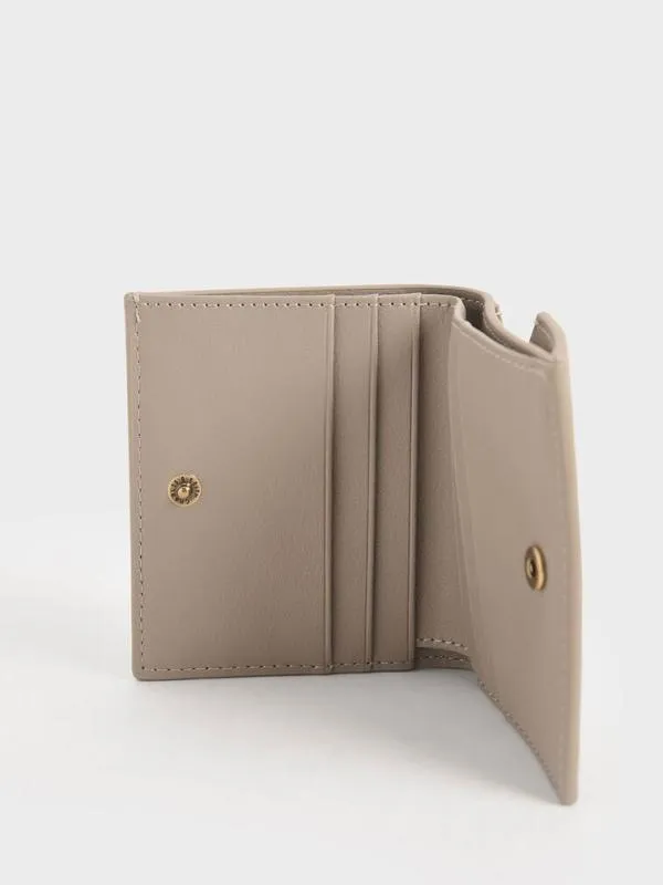 Women Daisy BiFold Small Wallet 8211 Sand CHARLES and KEITH Small Wallets Women Daisy BiFold Small Wallet 8211 Sand CHARLES and KEITH Small Wallets