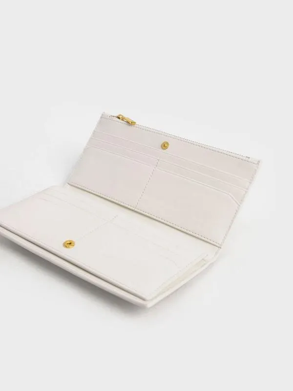 Women Danika Quilted Long Wallet 8211 Cream CHARLES and KEITH Long Wallets Women Danika Quilted Long Wallet 8211 Cream CHARLES and KEITH Long Wallets