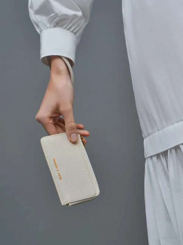 Women Dixie MultiSlot Wristlet Card Holder 8211 Cream CHARLES and KEITH Card Holders Women Dixie MultiSlot Wristlet Card Holder 8211 Cream CHARLES and KEITH Card Holders