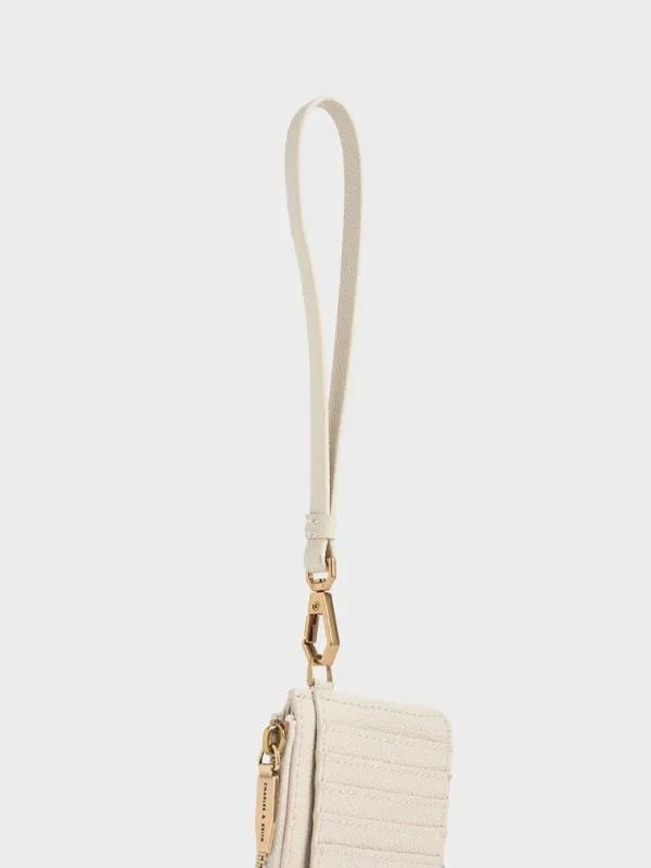 Women Dixie MultiSlot Wristlet Card Holder 8211 Cream CHARLES and KEITH Card Holders Women Dixie MultiSlot Wristlet Card Holder 8211 Cream CHARLES and KEITH Card Holders
