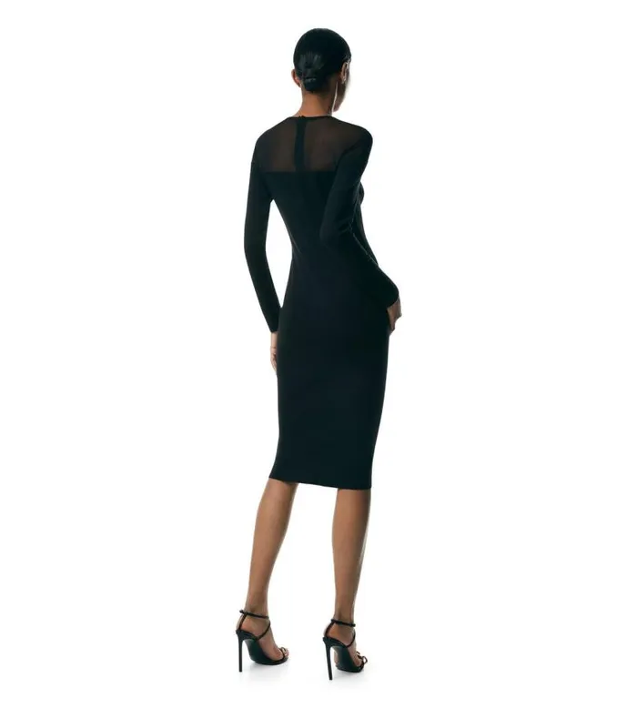 Women Dresses Tom Ford Fine Cashmere Silk and Silk Thread Dress Women Dresses Tom Ford Fine Cashmere Silk and Silk Thread Dress