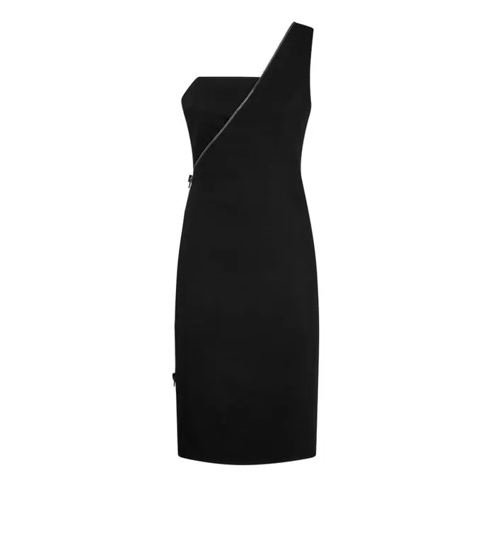Women Dresses Tom Ford Viscose Stretch Cady One Shoulder Cocktail Dress Black Women Dresses Tom Ford Viscose Stretch Cady One Shoulder Cocktail Dress Black