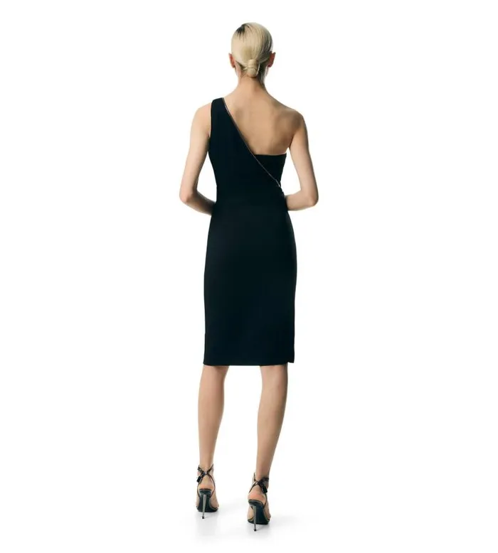 Women Dresses Tom Ford Viscose Stretch Cady One Shoulder Cocktail Dress Black Women Dresses Tom Ford Viscose Stretch Cady One Shoulder Cocktail Dress Black