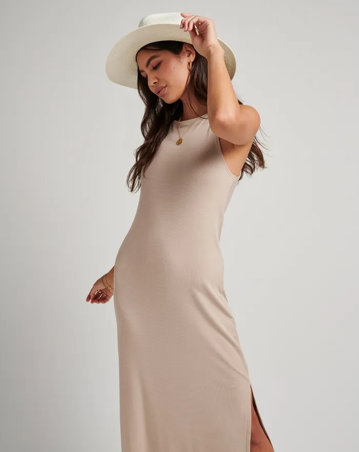 Women Dresses TravisMathew HADLEY WOOD MIDI DRESS Atmosphere
