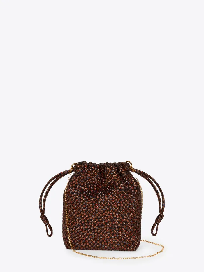 Women Dries Van Noten Bags and Leather Goods Jacquard Pouch Bag