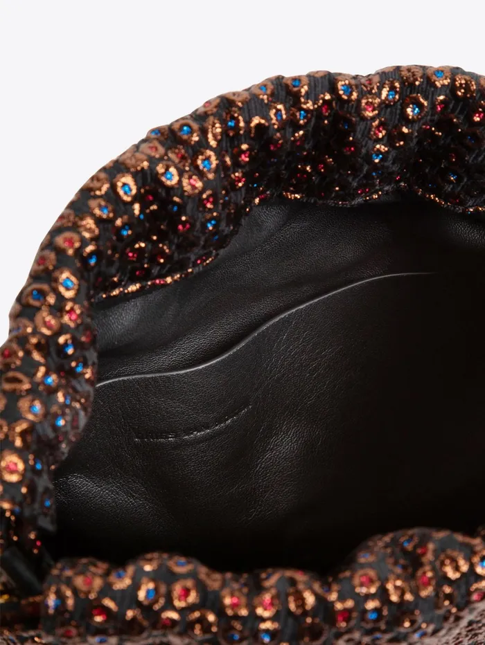 Women Dries Van Noten Bags and Leather Goods Jacquard Pouch Bag