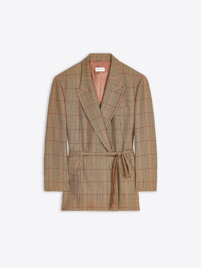 Women Dries Van Noten Blazers Checked Blazer