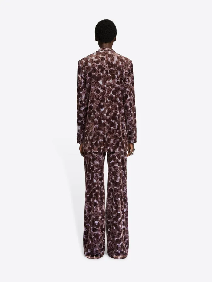 Women Dries Van Noten Blazers Printed Velvet Blazer