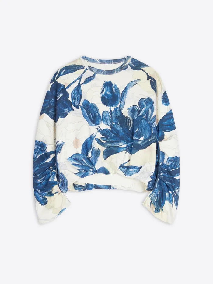 Women Dries Van Noten Tshirts and Sweatshirts Draped Sweatshirt