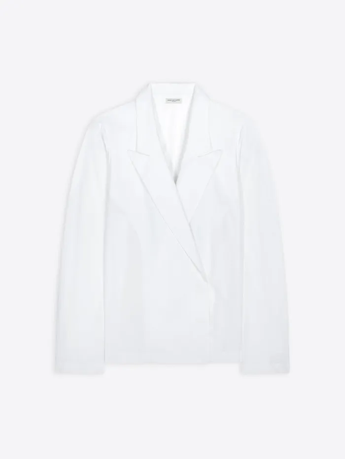 Women Dries Van Noten Tops and Blouses Cotton Blazer Shirt