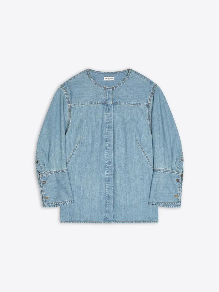 Women Dries Van Noten Tops and Blouses Denim Shirt