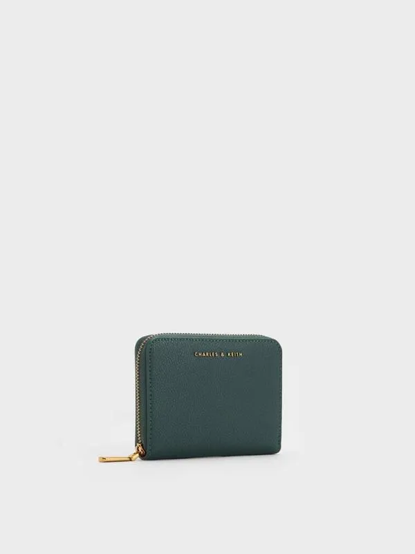 Women Dulcie ZipAround Square Wallet 8211 Green CHARLES and KEITH Small Wallets Women Dulcie ZipAround Square Wallet 8211 Green CHARLES and KEITH Small Wallets