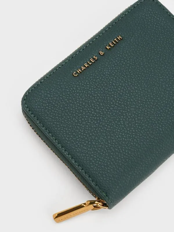 Women Dulcie ZipAround Square Wallet 8211 Green CHARLES and KEITH Small Wallets Women Dulcie ZipAround Square Wallet 8211 Green CHARLES and KEITH Small Wallets