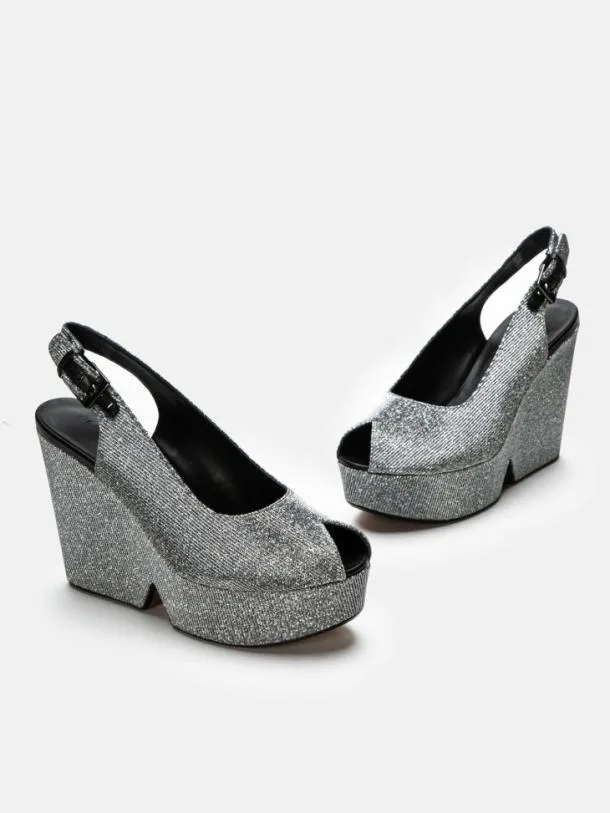 Women DYLAN Fabric Stone Clergerie Wedges