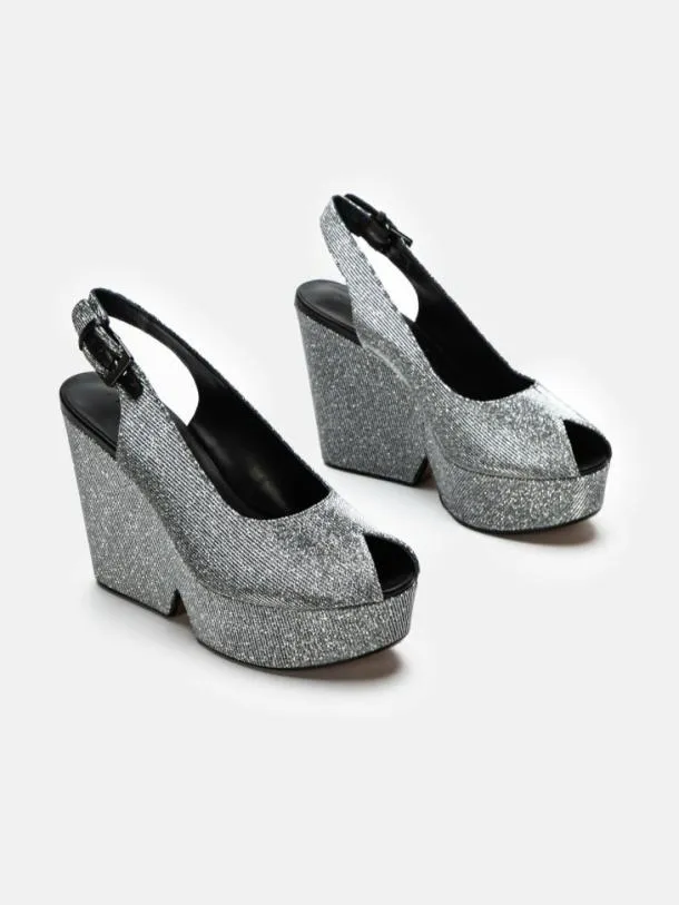 Women DYLAN Fabric Stone Clergerie Wedges