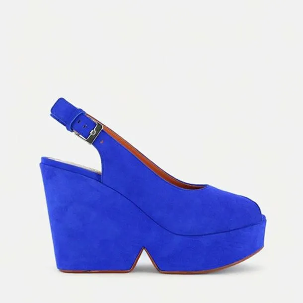 Women DYLAN Suede Blue Clergerie Wedges