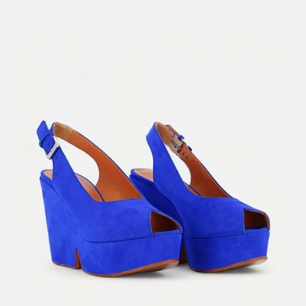 Women DYLAN Suede Blue Clergerie Wedges