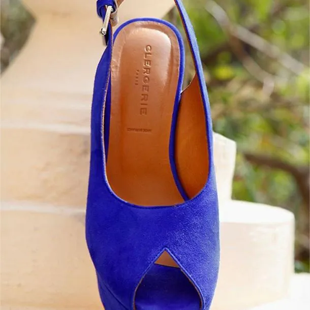 Women DYLAN Suede Blue Clergerie Wedges