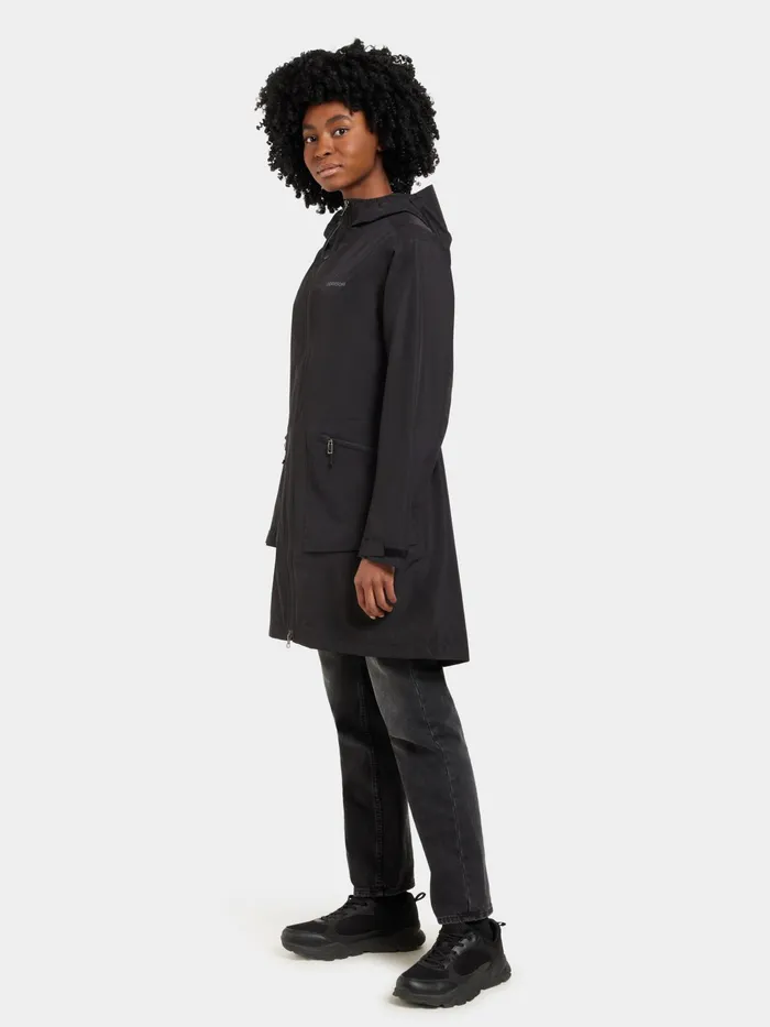 Women Eliana Parka Black Didriksons Spring Jackets