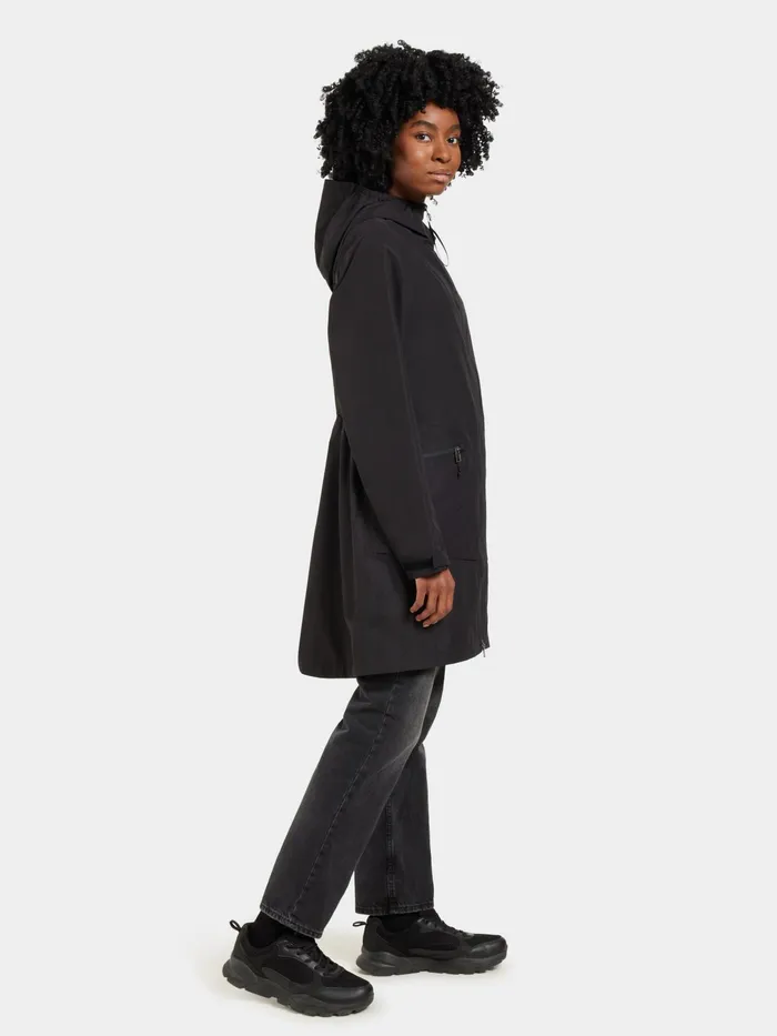 Women Eliana Parka Black Didriksons Spring Jackets