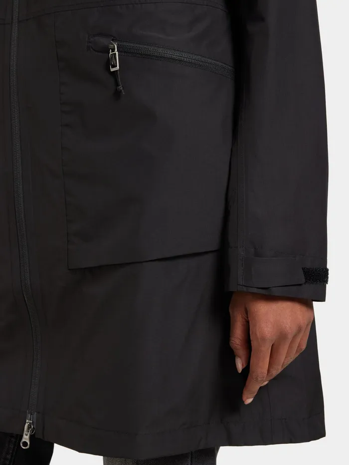 Women Eliana Parka Black Didriksons Spring Jackets