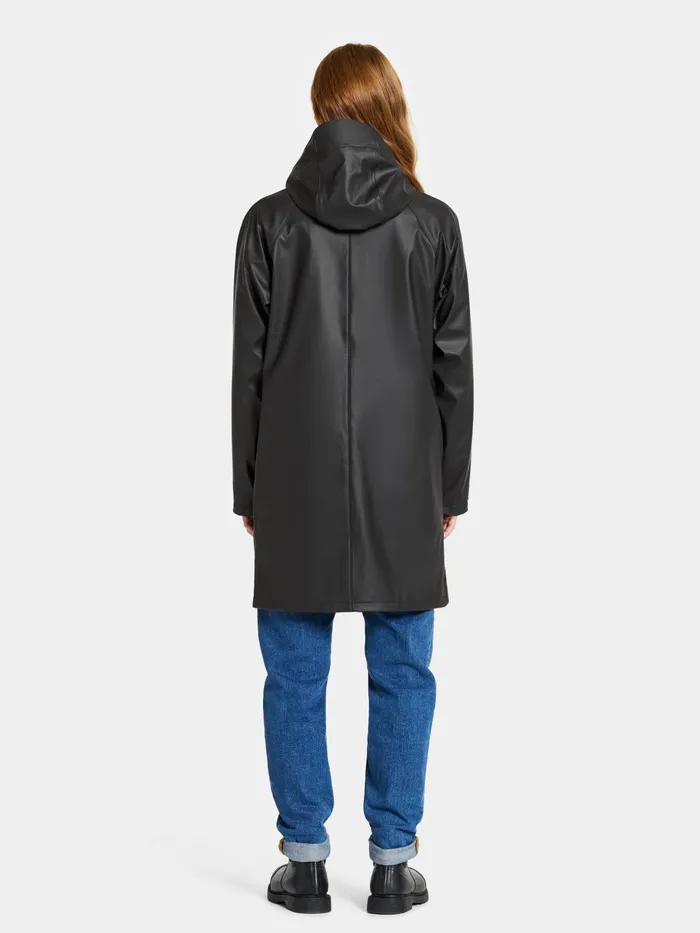 Women Elly Parka Galon Black Didriksons Autumn Jackets