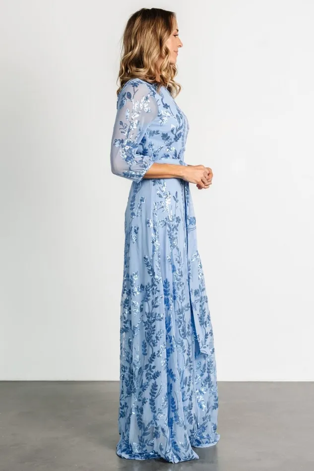 Women Embellished Sequin Baltic Born Destiny Sequin Maxi Dress Blue Women Embellished Sequin Baltic Born Destiny Sequin Maxi Dress Blue