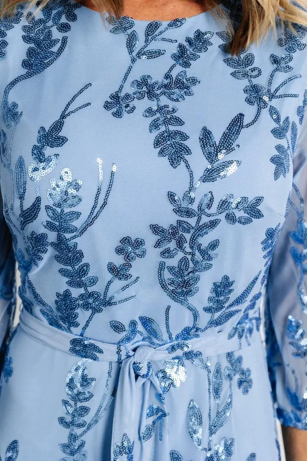 Women Embellished Sequin Baltic Born Destiny Sequin Maxi Dress Blue Women Embellished Sequin Baltic Born Destiny Sequin Maxi Dress Blue